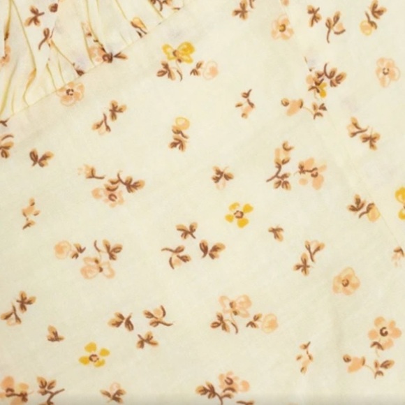 Sabo Skirt Onara Dress Yellow Floral Cotton Mini Size Small - Picture 3 of 12